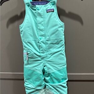 Patagonia Aqua Blue Kids' Snow Bib